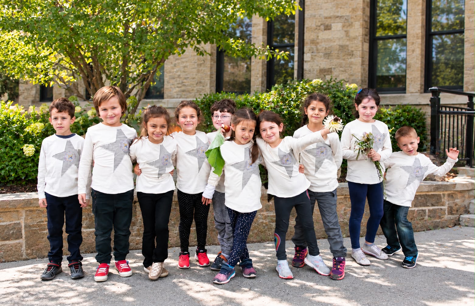 Star Academy’s first students on the first day of school in Watertown, 2018